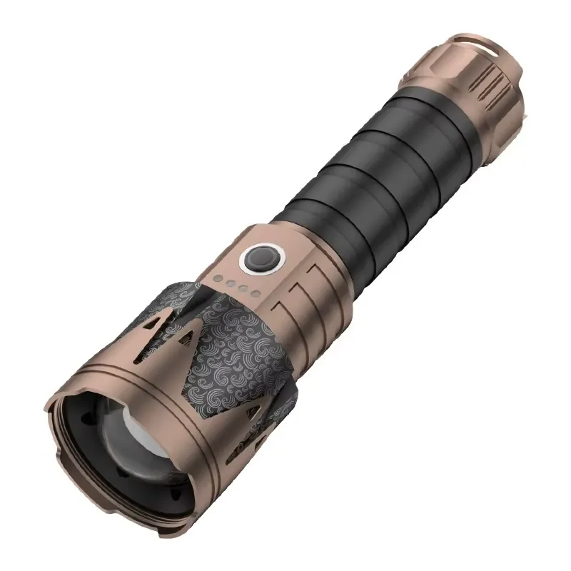 Power Tools Zoom - スーパーパワーLEDズーム伸縮式30w懐中電灯 アルミ製 長距離照射 ホワイト 5000mAh Type-C充電式