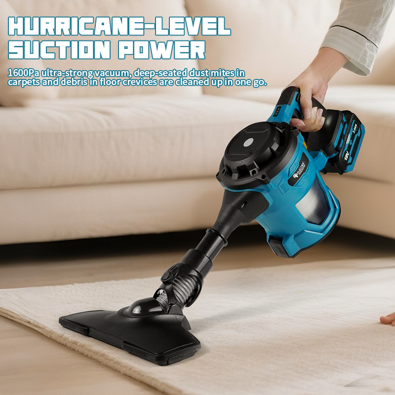 Power Tools Vacuum - マキタ18Vバッテリー対応、16000Paコードレス電動掃除機、ハンドヘルド充電式乾湿両用ダストカーペットコレクターマシン