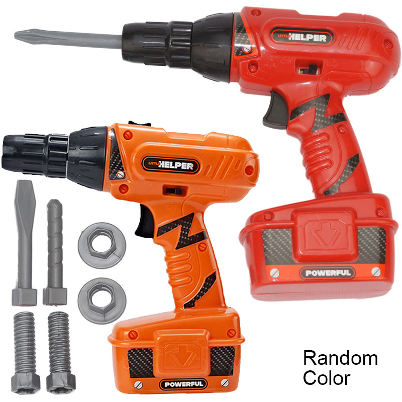 Power Tools Kids - ツールおもちゃ電気ドリル BO シミュレーションスクリュードライバー子供電源修復ツールキット子供ごっこ遊びセットギフトおもちゃ男の子のため