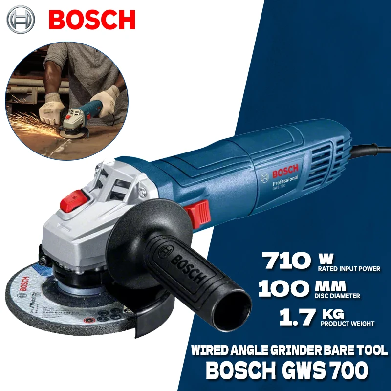 Power Tools Professional - ボッシュ GWS 700 有線アングルグラインダー 220V 100