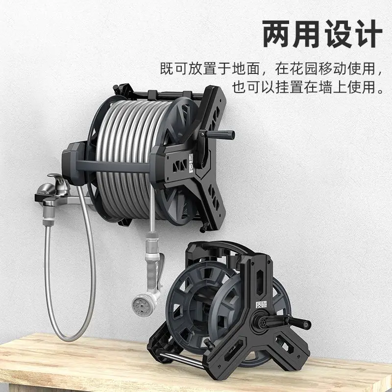 Power Tools Storage - プレミアムカラーランダムホースリールガーデンパワーツールウォーターパイプカート収納ラックガーデン散水洗浄フロアホースセット