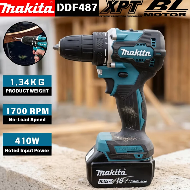 Power Tools Underwater - マキタ DDF487 コードレスドライバードリル ブラシレス電動インパクトドライバー 18V 充電式電動工具