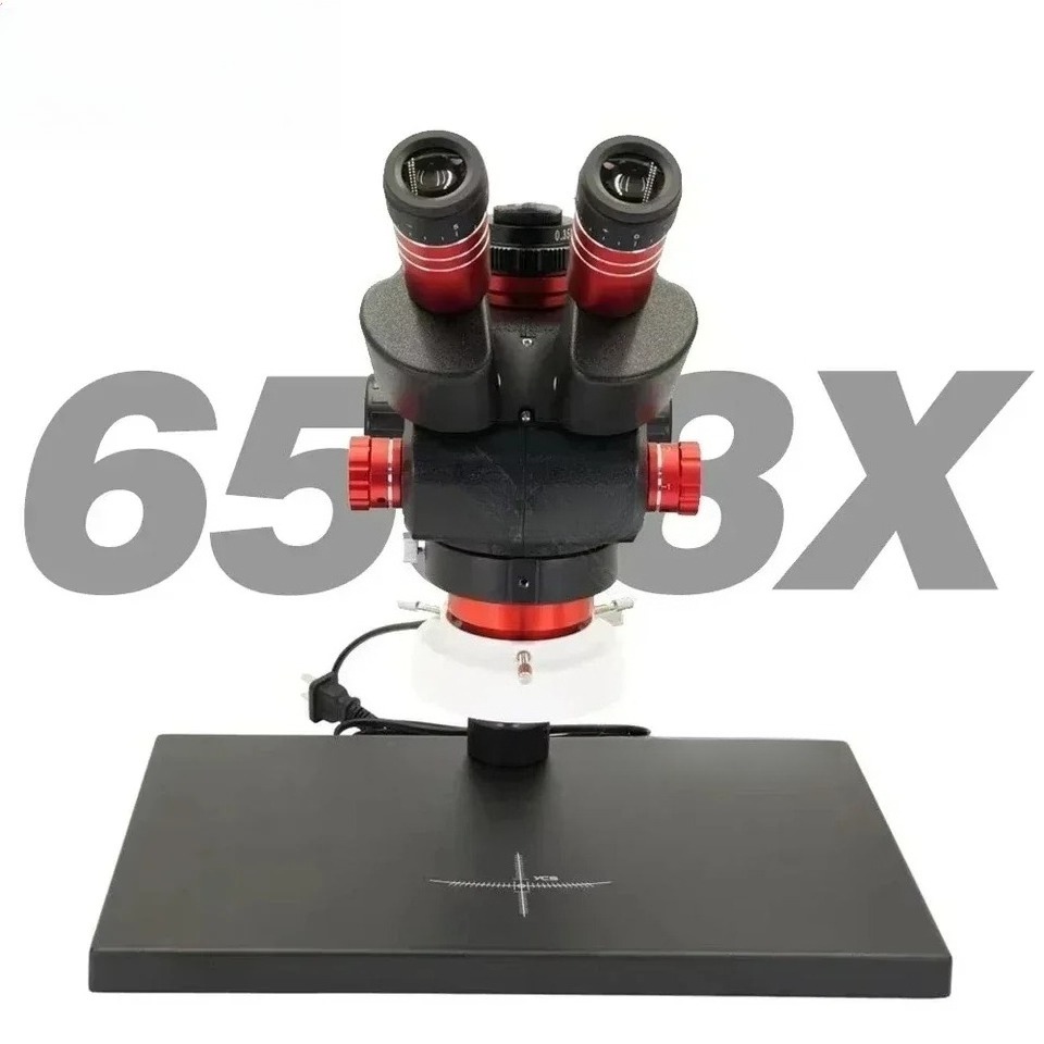Power Tools Zoom - YCS 6558X 三眼顕微鏡 高解像度 6.5-58倍ズーム 携帯電話PCB溶接電動工具検査用