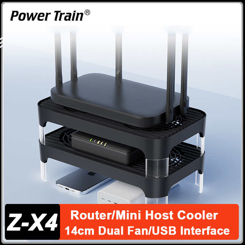 Power Tools Tool Box - パワートレイン Z-X4 USB 電源付きルーターファン 14CM デュアルファンルータークーラーベース