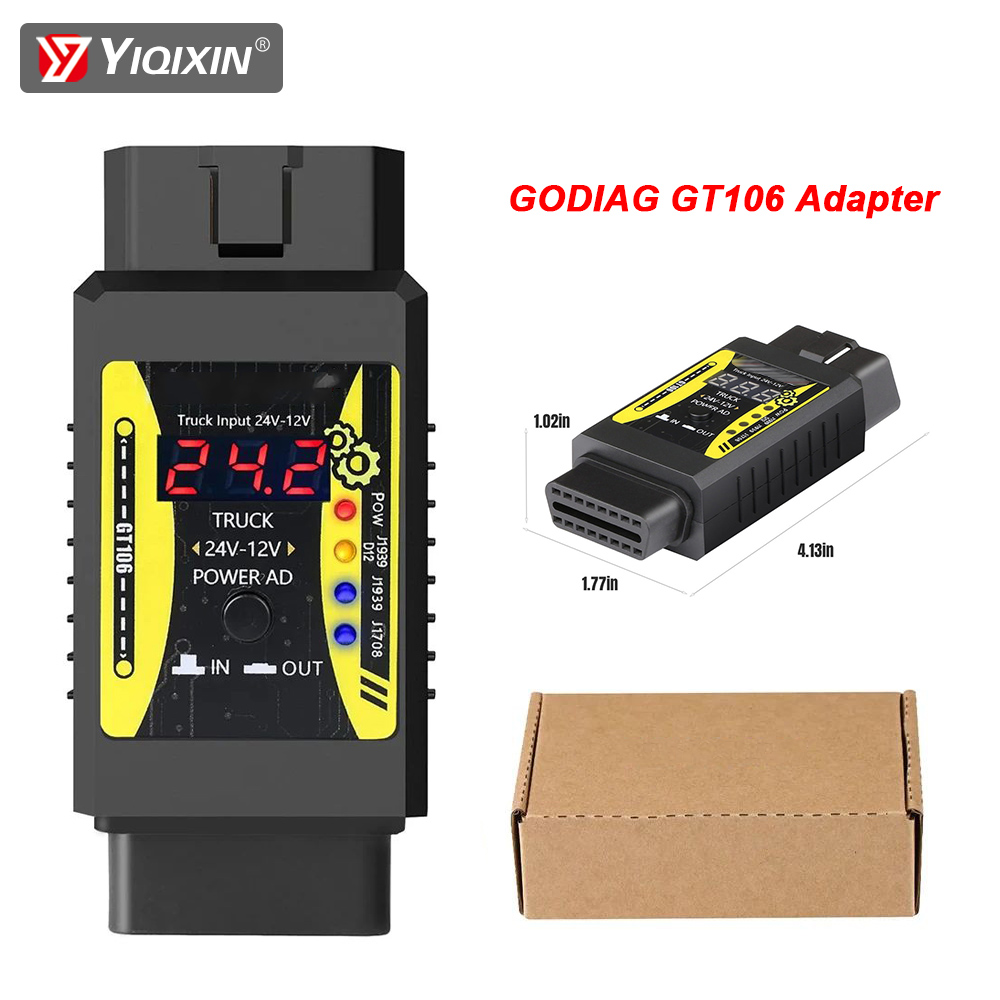 Power Tools Plus - Godiag GT106 Plus大型トラック用アダプター 24V→12V電源コンバーター X431 Easydiag