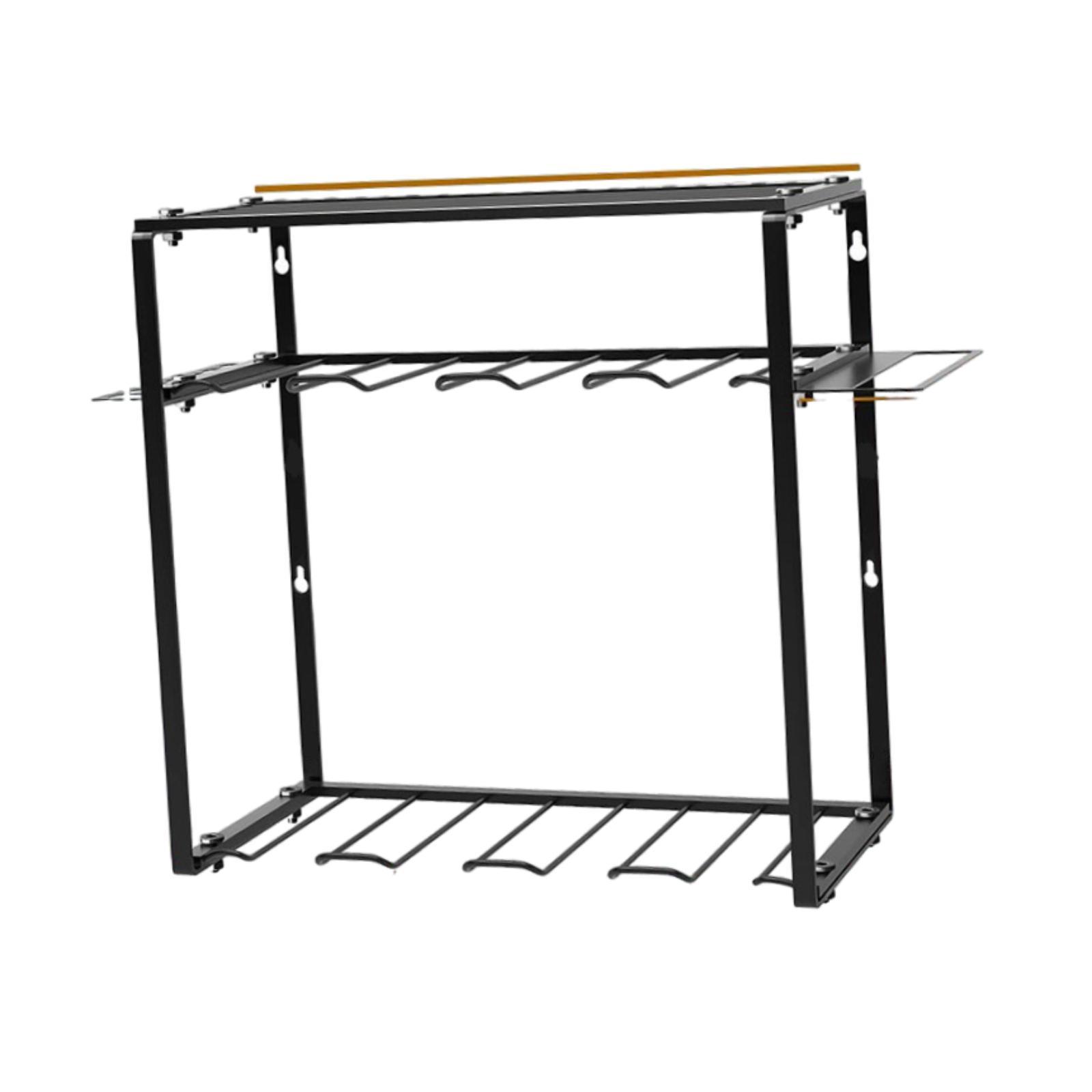 Power Tools Storage - 電動工具オーガナイザー ワークショップ壁掛けユーティリティラック コードレスドリルハンガー棚 ドリル、ドライバー、ハンマー、レンチ、スパナ用