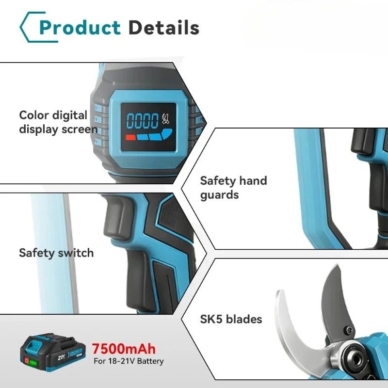 マキタ18Vバッテリー対応 マキタブラシレス電動剪定鋏 コー - Power Tools Makita のレビューと価格