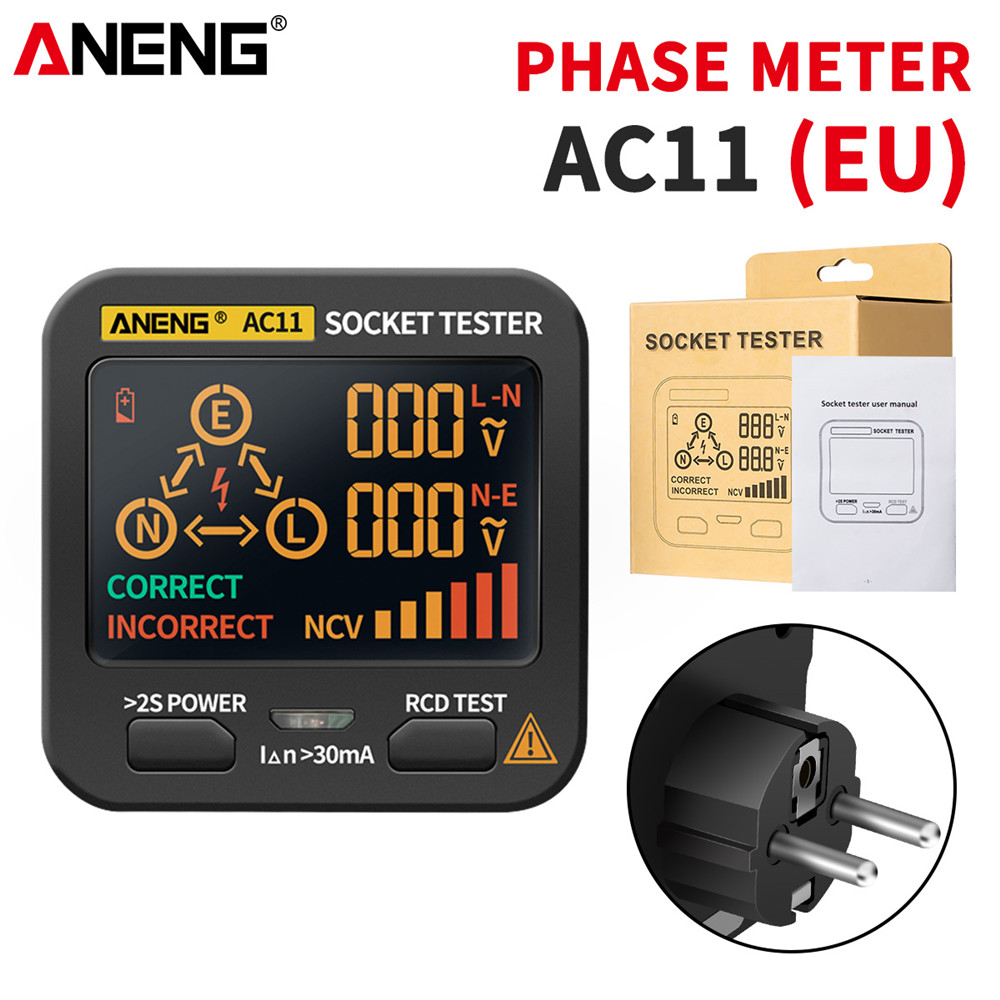 ANENG AC10/AC11 ソケット検出器 US/EU/ - Power Tools Uk Review のレビューと価格