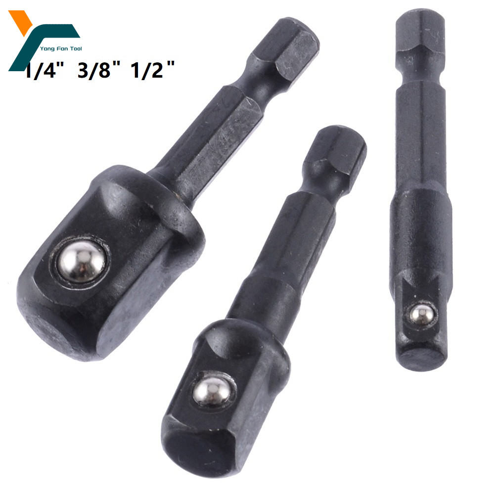 3個入りソケットアダプターセット、1/4インチ、3/8インチ - Power Tools Extension のレビューと価格