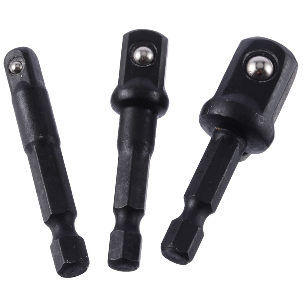 3個入りソケットアダプターセット、1/4インチ、3/8インチ - Power Tools Extension のレビューと価格
