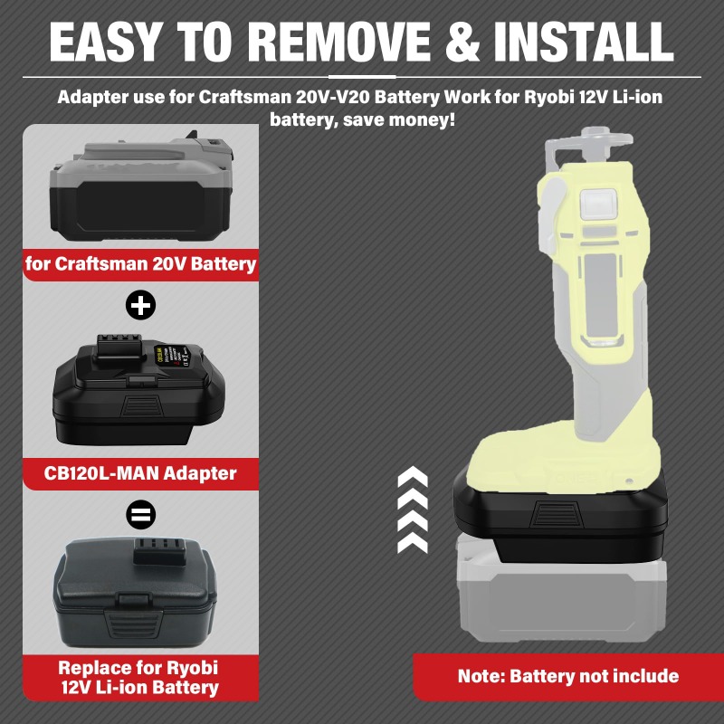 HAKSINKY バッテリーアダプター リョービ/マキタ/デ - Power Tools Milwaukee のレビューと価格