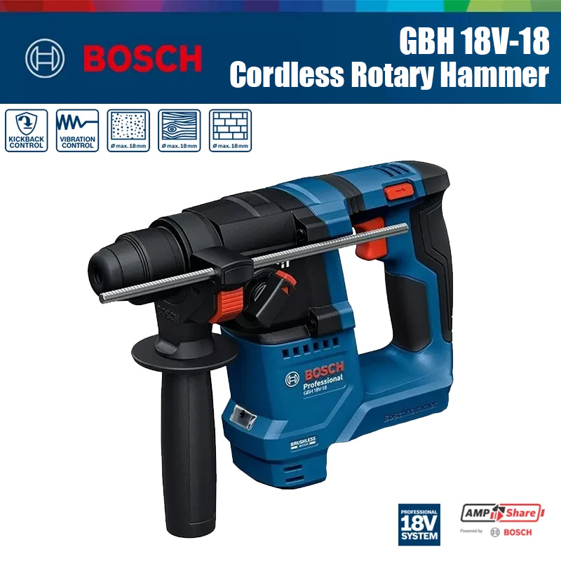 ボッシュ GBH 18V-18 コードレスロータリーハンマー - Power Tools Professional のレビューと価格