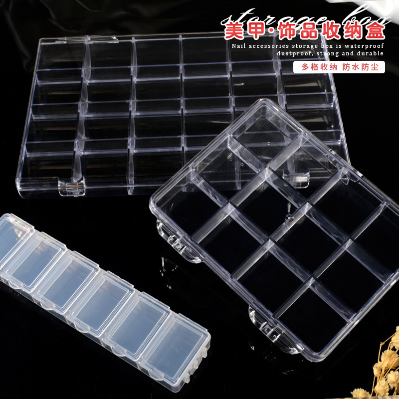 空のプラスチック製オーガナイザーボックス、y2kネイルアート - Power Tools Storage のレビューと価格