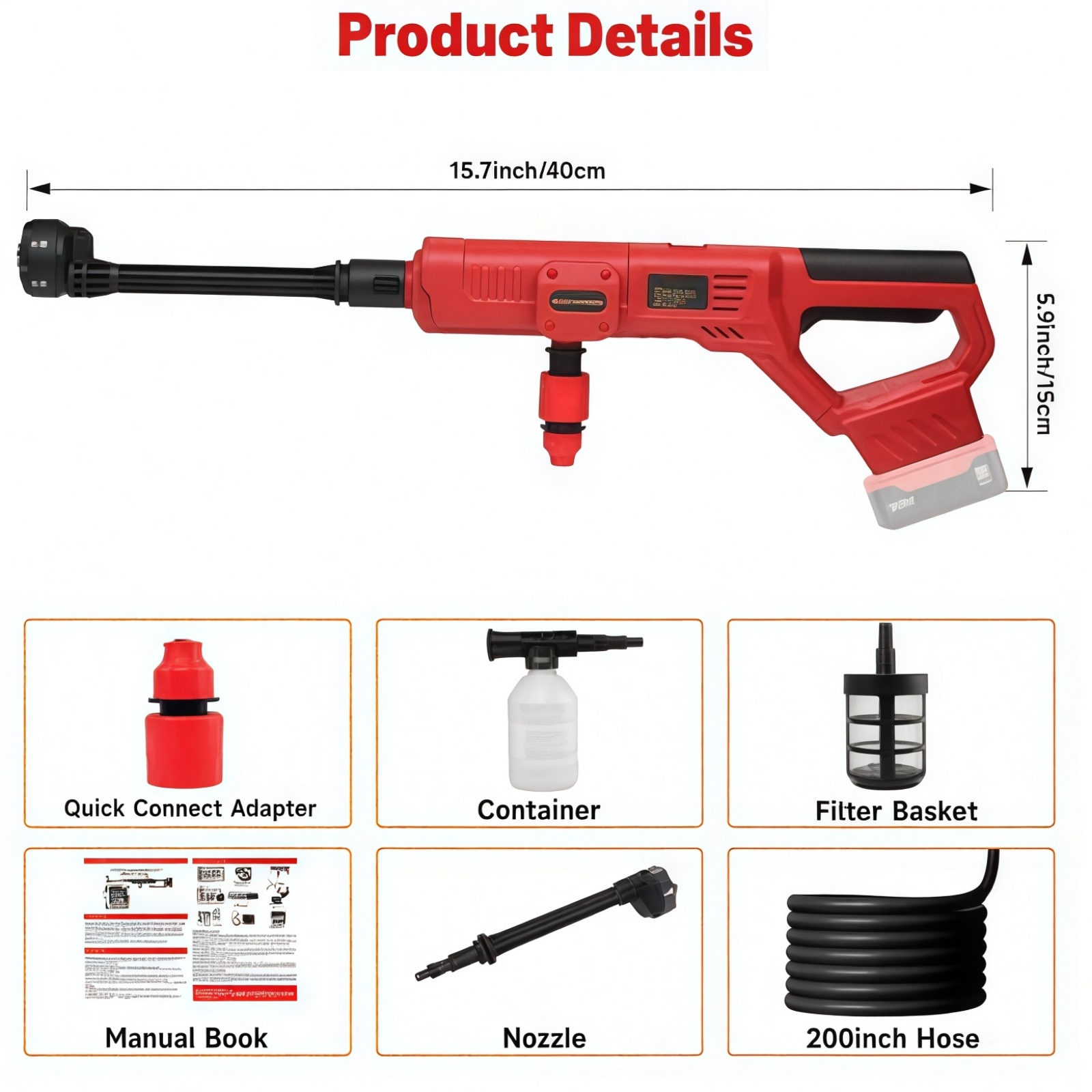コードレス高圧洗浄機 ミルウォーキーM18バッテリー対応 1 - Power Tools Milwaukee のレビューと価格