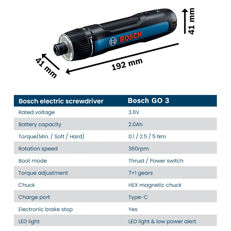 BOSCH Go 3 電動ドライバー ボッシュ GO プロフ - Power Tools Professional のレビューと価格