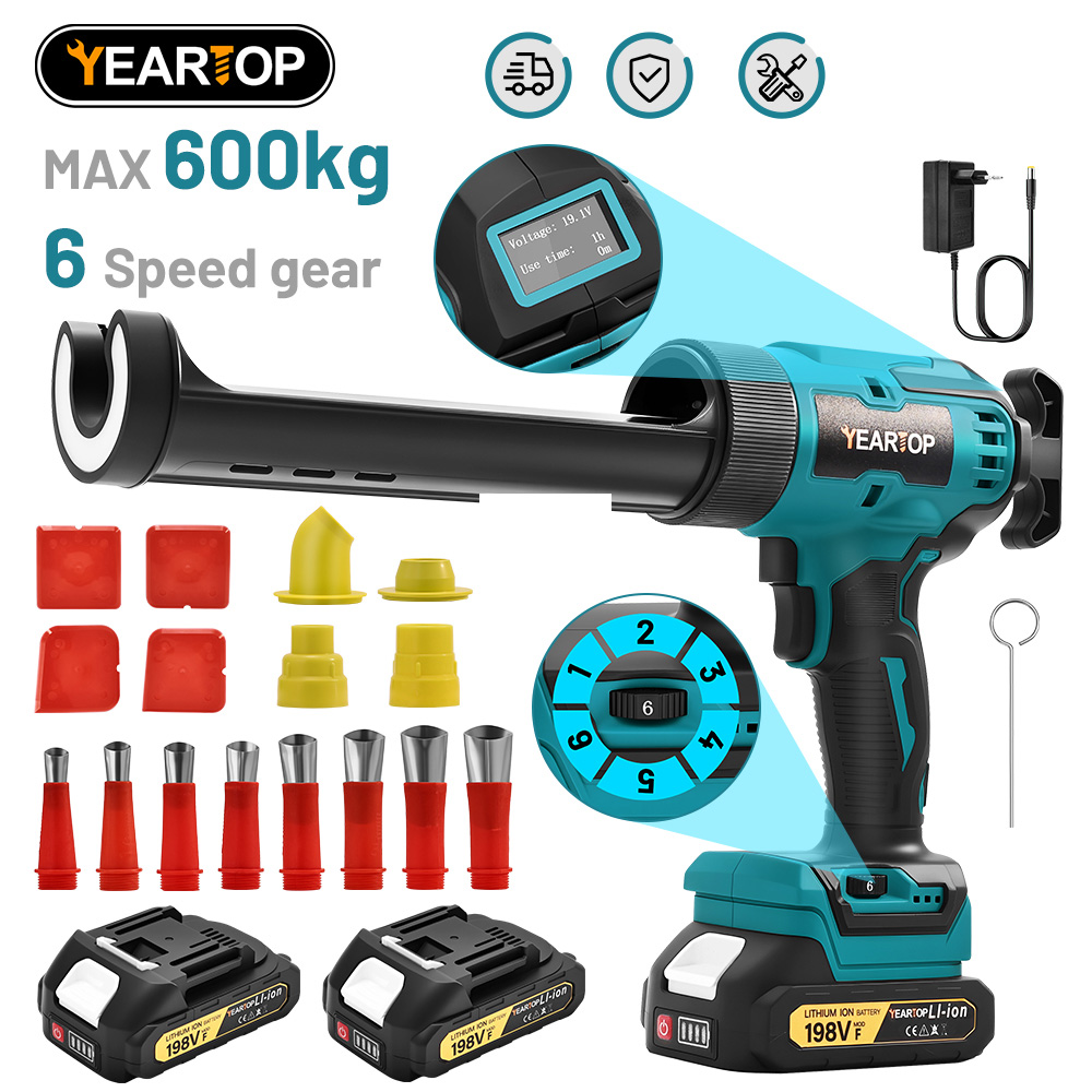 6 スピードコードレス電動グルーガンシリコーンガラス接着剤コ - Power Tools Makita のレビューと価格