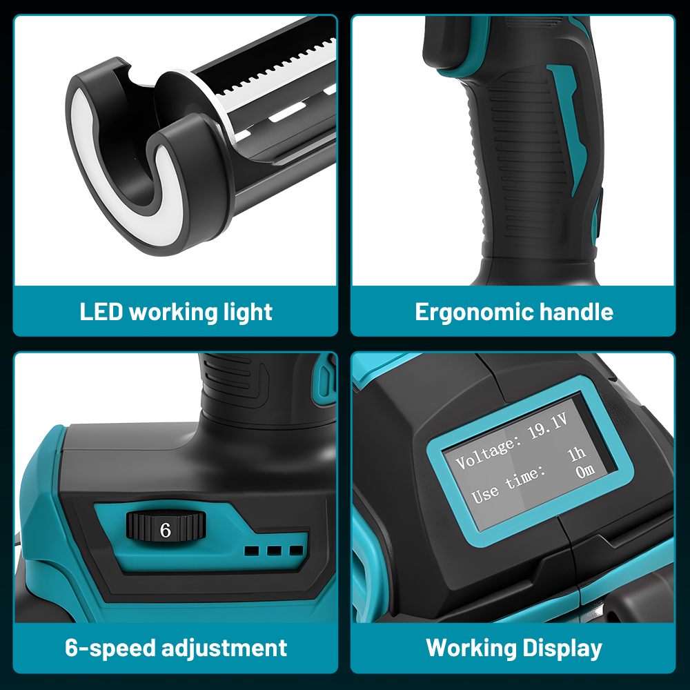 6 スピードコードレス電動グルーガンシリコーンガラス接着剤コ - Power Tools Makita のレビューと価格