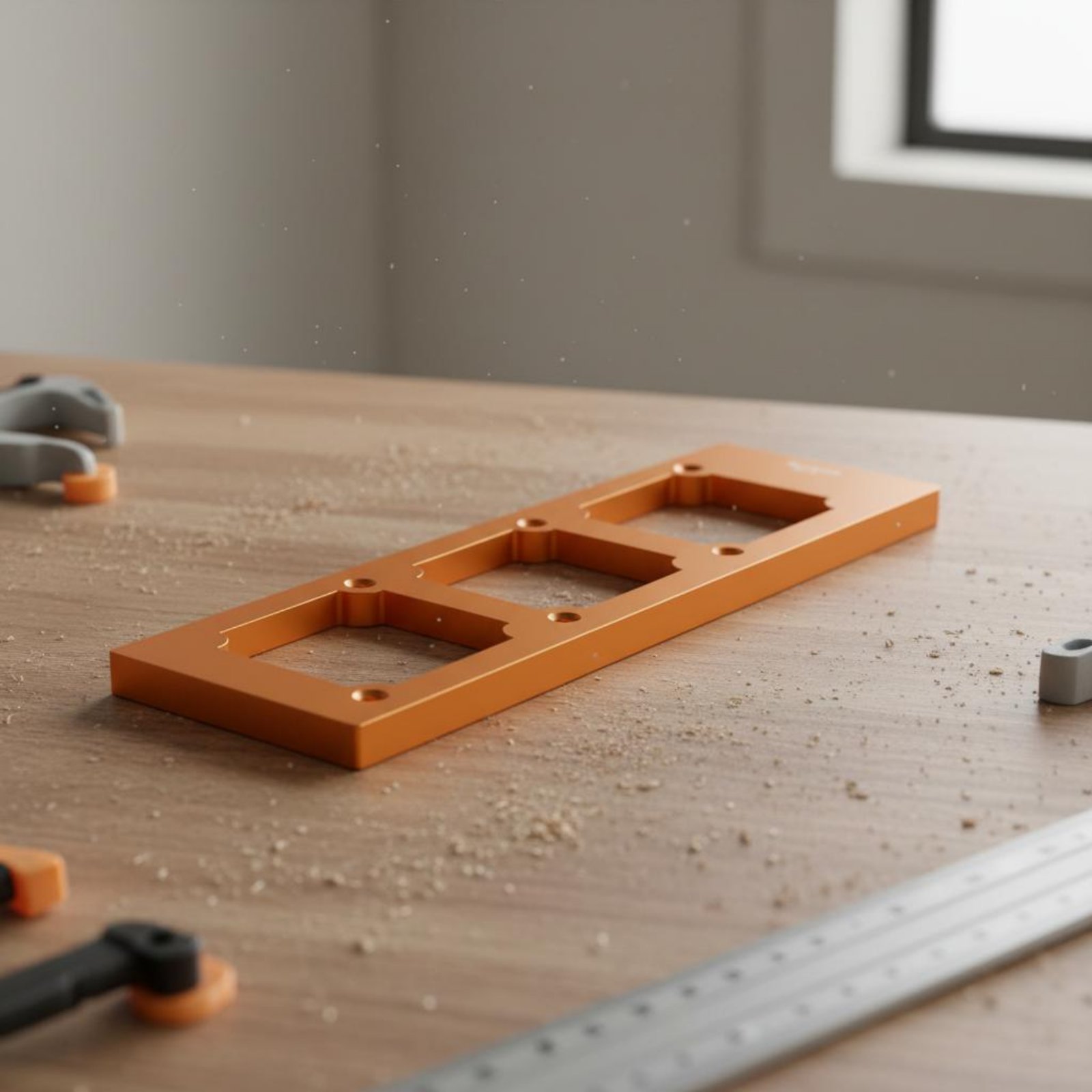 ソケットカットアウトテンプレート厚みのあるアルミニウム合金ス - Power Tools Tool Box のレビューと価格
