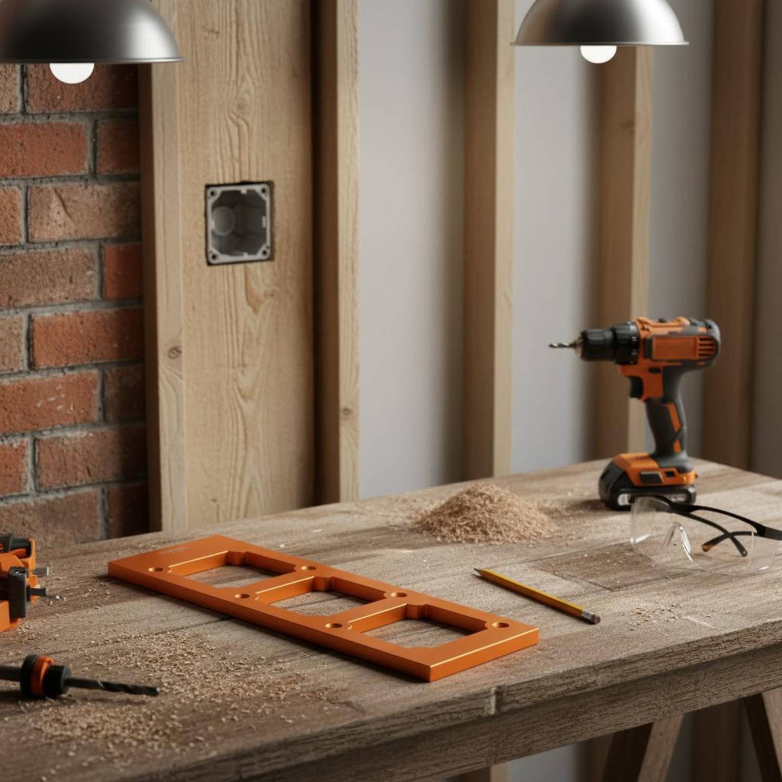 ソケットカットアウトテンプレート厚みのあるアルミニウム合金ス - Power Tools Tool Box のレビューと価格