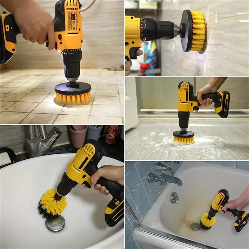 3個/セット パワードリルブラシセット - ポータブルスクラ - Power Tools Tool Box のレビューと価格