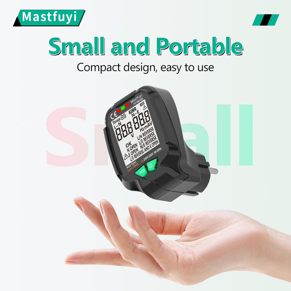Mastfuyi-デジタル出力ソケットテスター,電圧テスト, - Power Tools Uk Review のレビューと価格