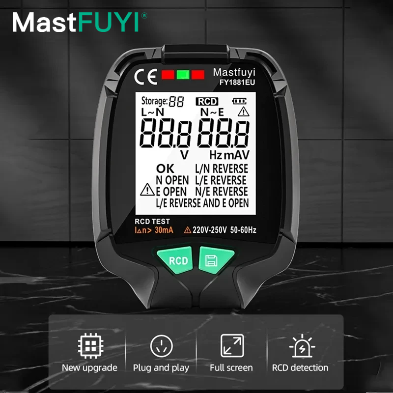 Mastfuyi-デジタル出力ソケットテスター,電圧テスト, - Power Tools Uk Review のレビューと価格