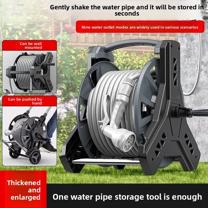 プレミアムカラーランダムホースリールガーデンパワーツールウォ - Power Tools Storage のレビューと価格