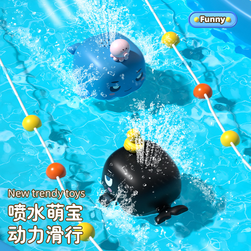 子供用電動水スプレークジラのおもちゃ - 漫画風お風呂シャワ - Power Tools Kids のレビューと価格