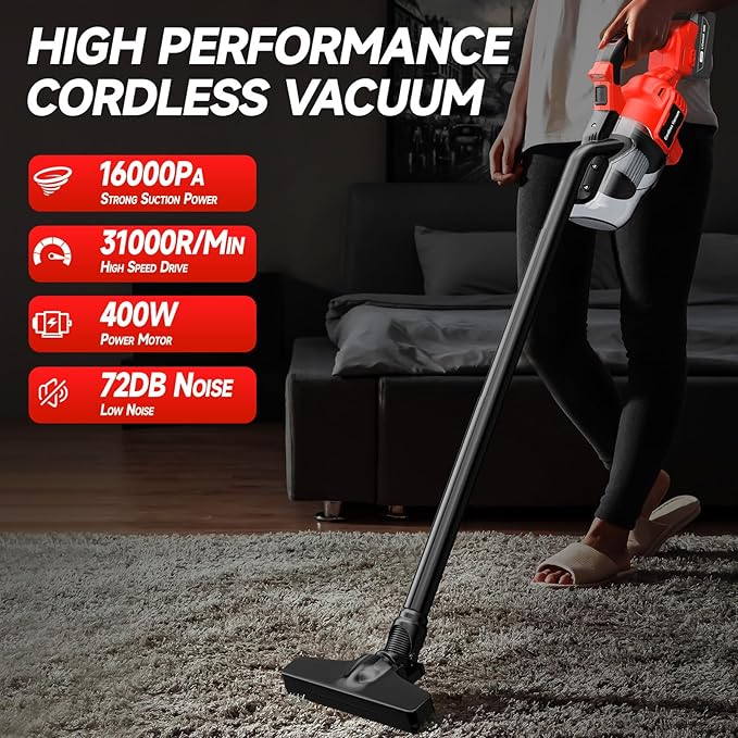 16000pa コードレス電気掃除機ハンドヘルド充電式乾湿両 - Power Tools Vacuum のレビューと価格