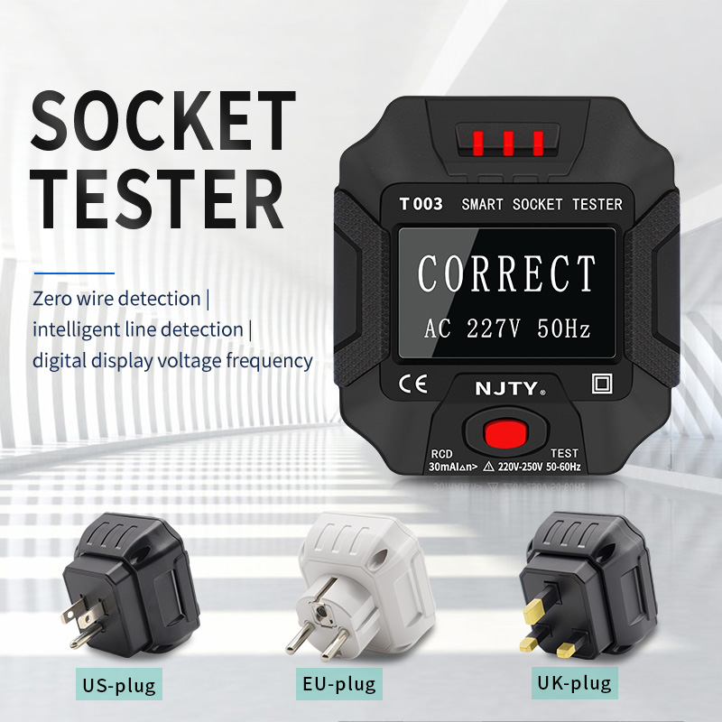 NJTY T003 スマートソケットテスター デジタルディス - Power Tools Uk Review のレビューと価格