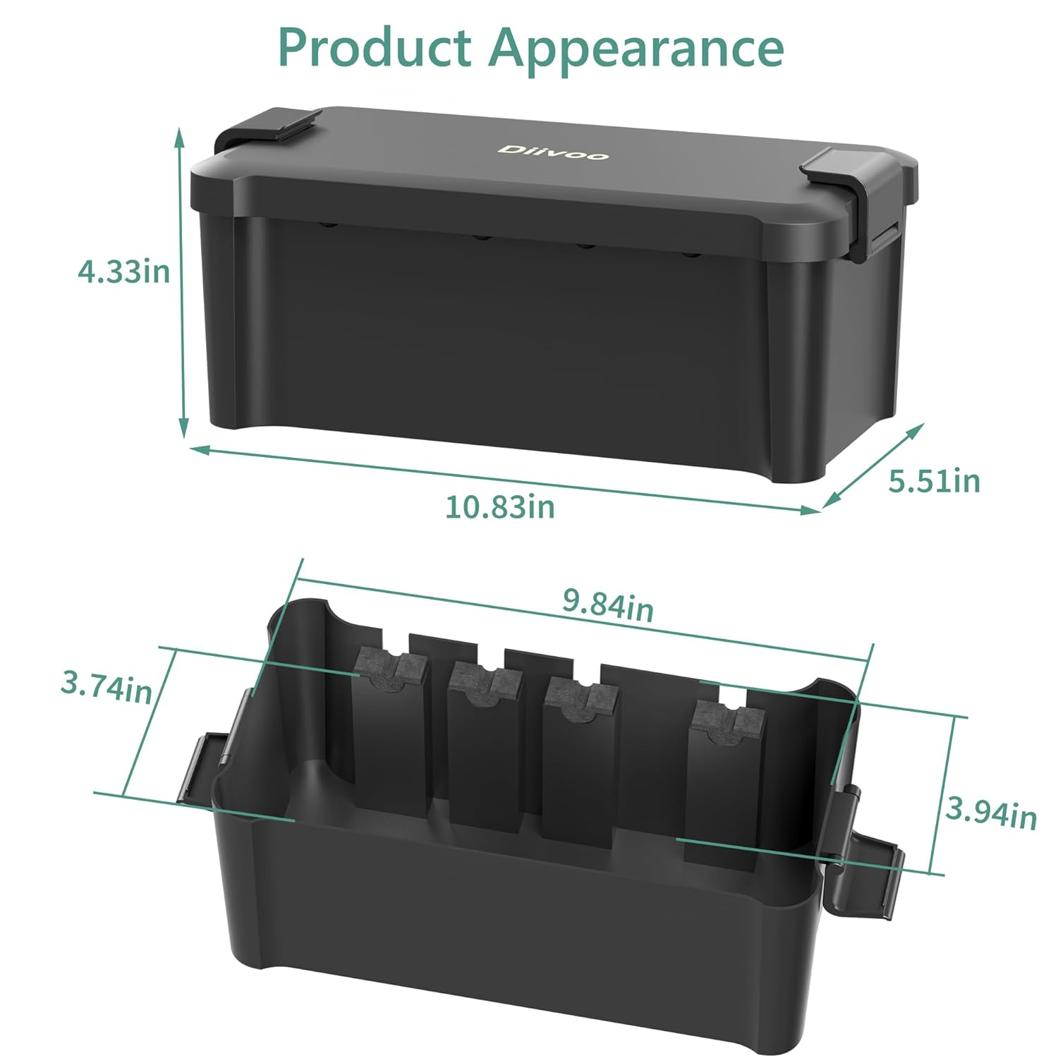 Diivoo 屋外防水電気ボックス屋外ケーブル接続ソケットエ - Power Tools Extension のレビューと価格
