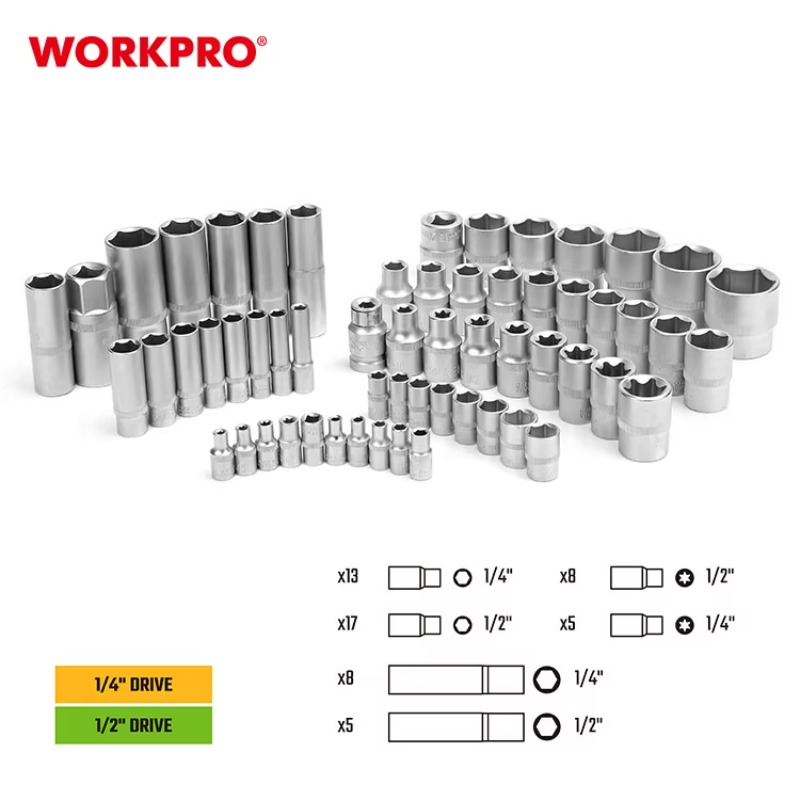 108ピース プロ仕様 自動車修理工具セット CRV鋼製レン - Power Tools Professional のレビューと価格