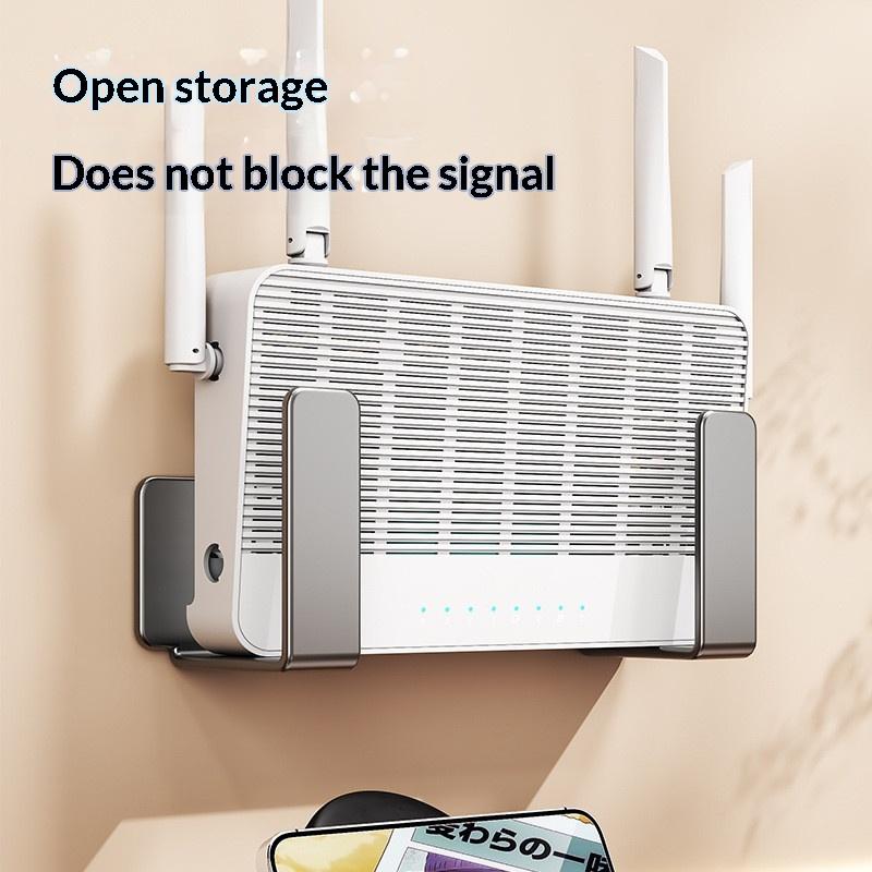壁掛けルーター電源タップホルダー炭素鋼多機能Wifi配置ラッ - Power Tools Storage のレビューと価格