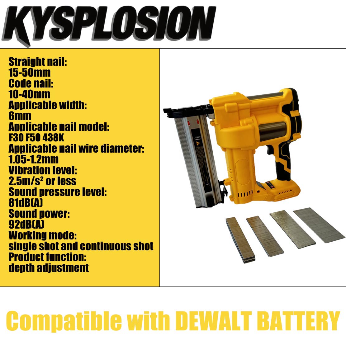 2in1ブラシレス電動ネイルガンF15-F50 K410コー - Power Tools Manufacturers のレビューと価格