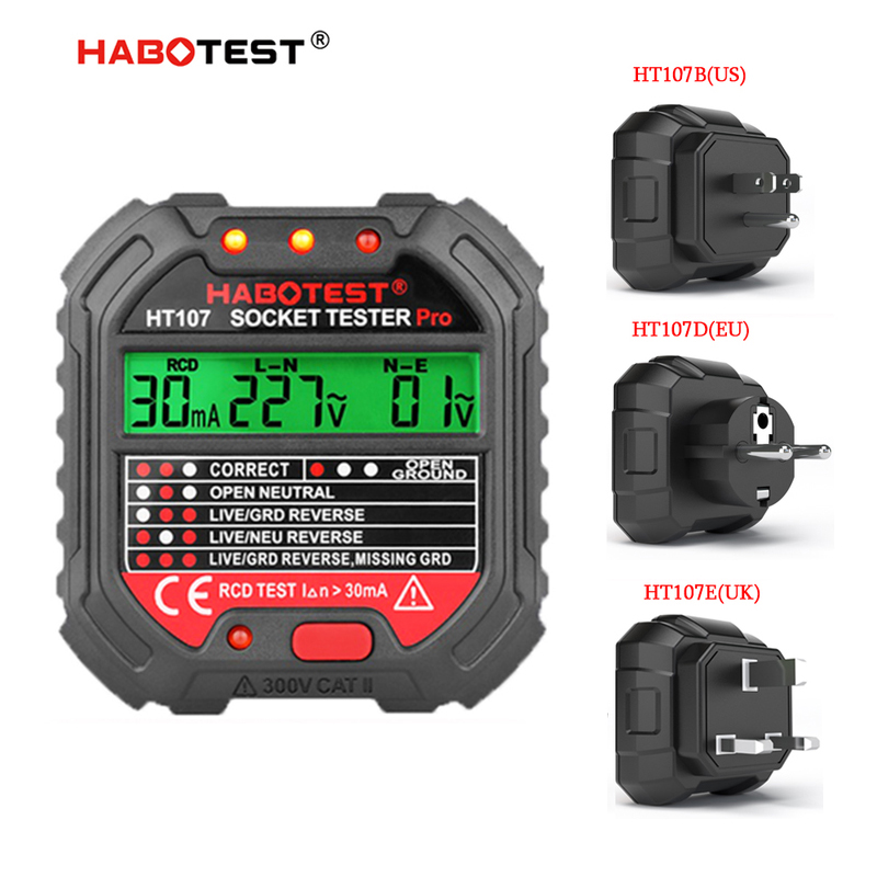 HT107 デジタルソケットテスタープロ電圧 30mA &5 - Power Tools Uk Review のレビューと価格