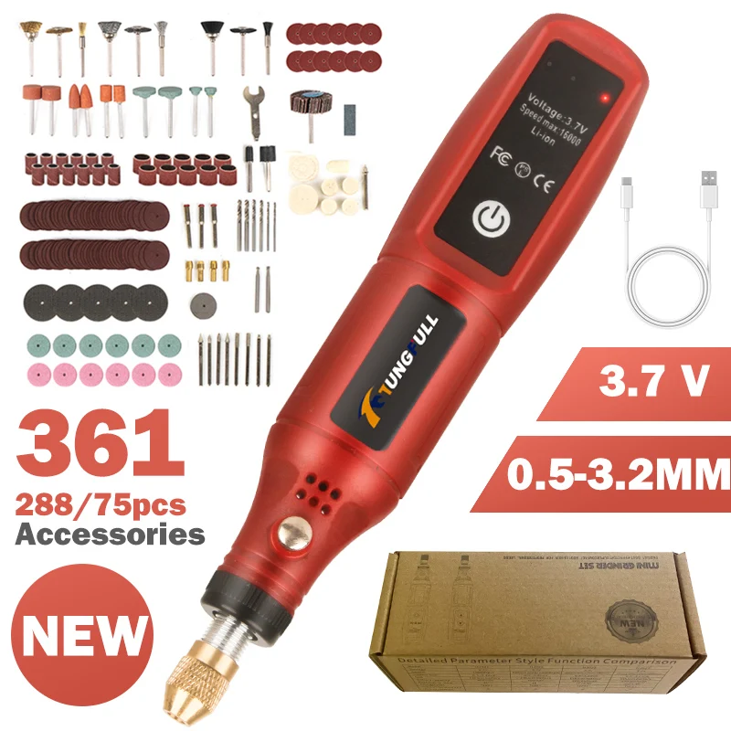 USB充電式コードレス彫刻ペンワイヤレス電動ドリル回転ツール - Power Tools Universal Battery のレビューと価格
