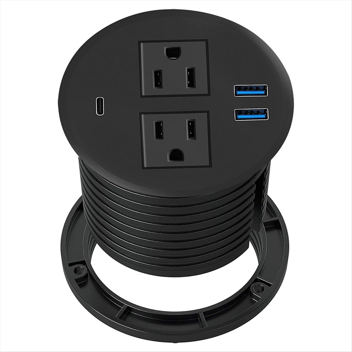 デスクトップ用電源データコンセント、USBポート付きモールパ - Power Tools Mall のレビューと価格