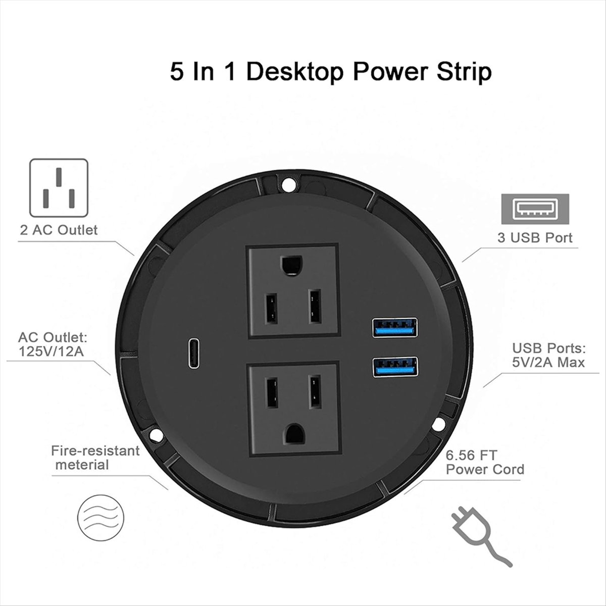 デスクトップ用電源データコンセント、USBポート付きモールパ - Power Tools Mall のレビューと価格