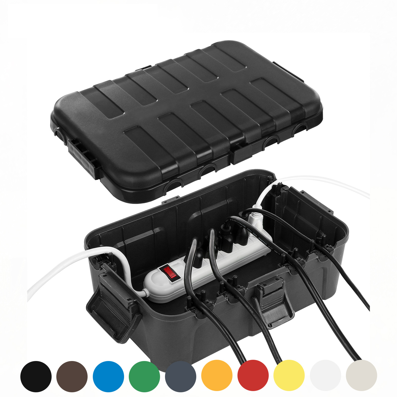 特大屋外電気ボックス、防水延長コードカバー耐候性、コンセント - Power Tools Extension のレビューと価格