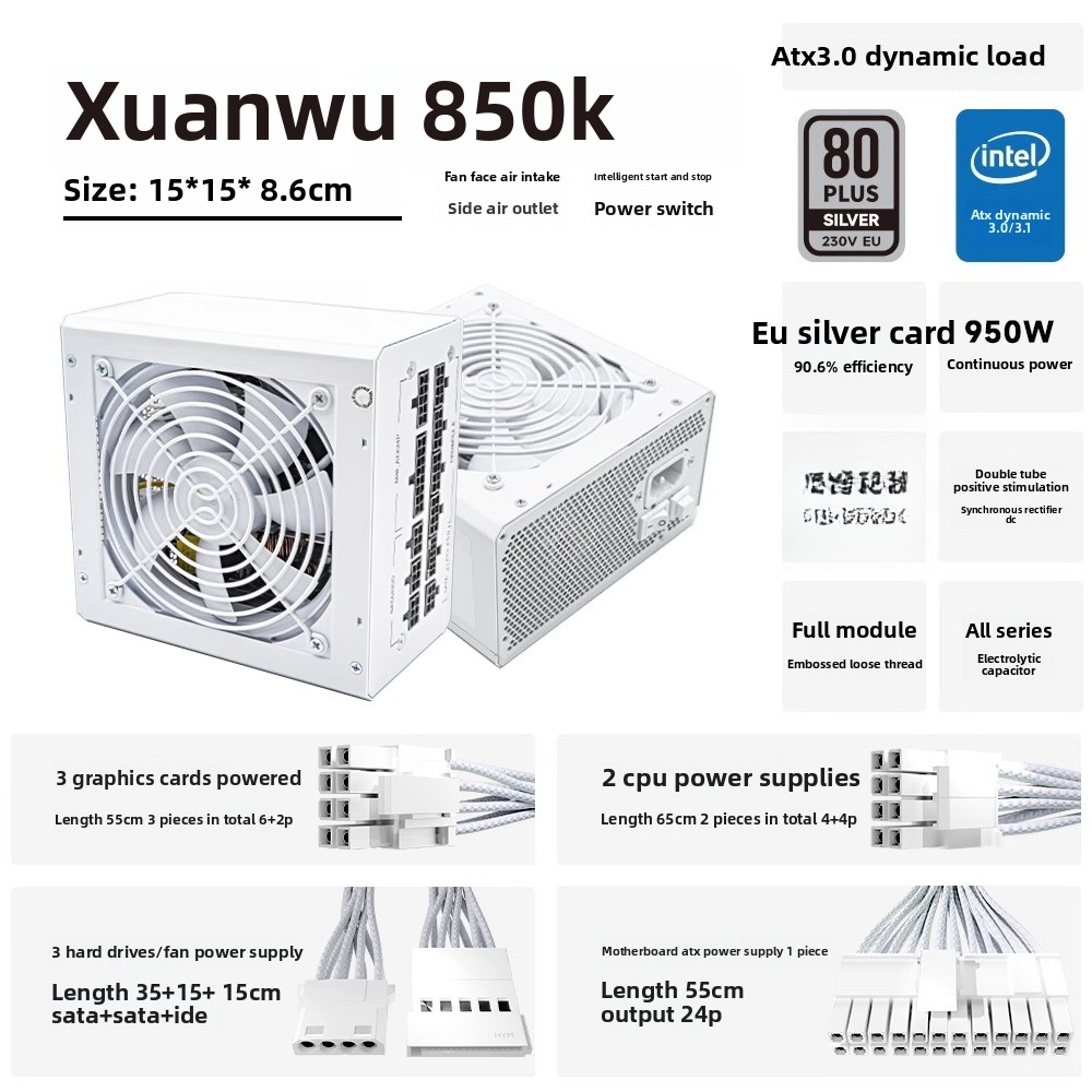 ホスト電源 850k 安定 950W ゼロノイズ フルモジュ - Zero Power Tools のレビューと価格