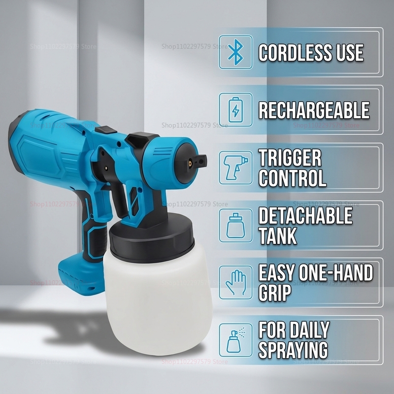 電動ペイントスプレーガン 18V コードレスバッテリー式 ポ - Power Tools Makita のレビューと価格