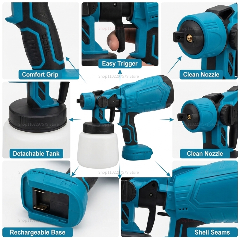 電動ペイントスプレーガン 18V コードレスバッテリー式 ポ - Power Tools Makita のレビューと価格