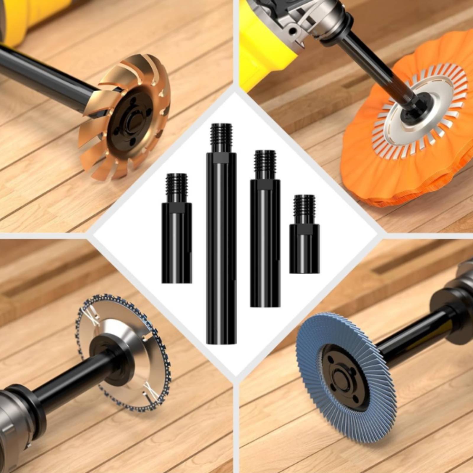 アングルグラインダーフランジナットレンチキット マルチピース - Power Tools Extension のレビューと価格