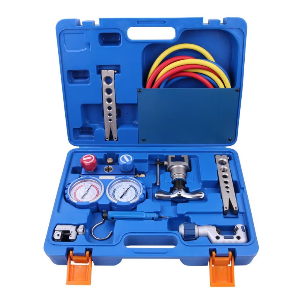 電動工具プロ用冷凍機器修理キット（マニホールドゲージセット付 - Power Tools Professional のレビューと価格