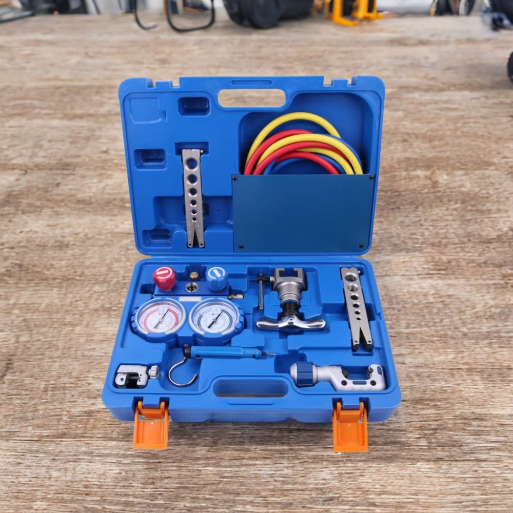 電動工具プロ用冷凍機器修理キット（マニホールドゲージセット付 - Power Tools Professional のレビューと価格
