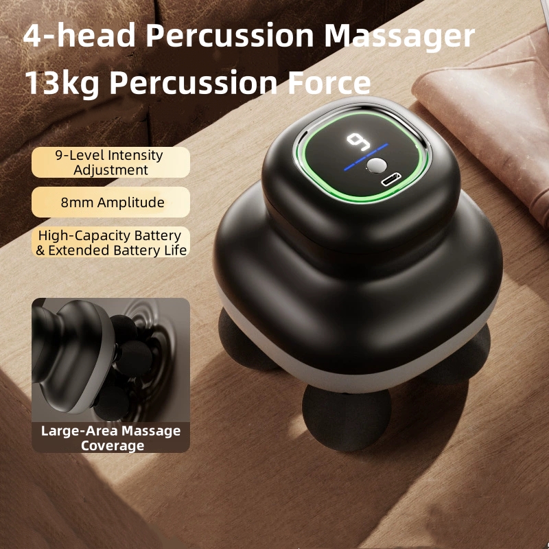 4 ヘッドハンドヘルド筋膜ガンプロフェッショナル筋肉マッサー - Power Tools Professional のレビューと価格