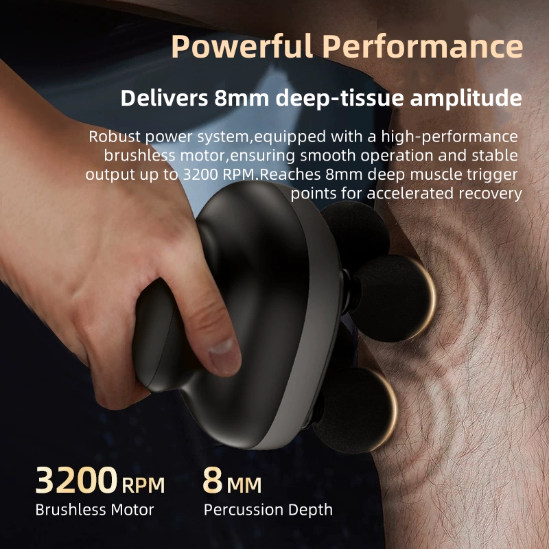 4 ヘッドハンドヘルド筋膜ガンプロフェッショナル筋肉マッサー - Power Tools Professional のレビューと価格